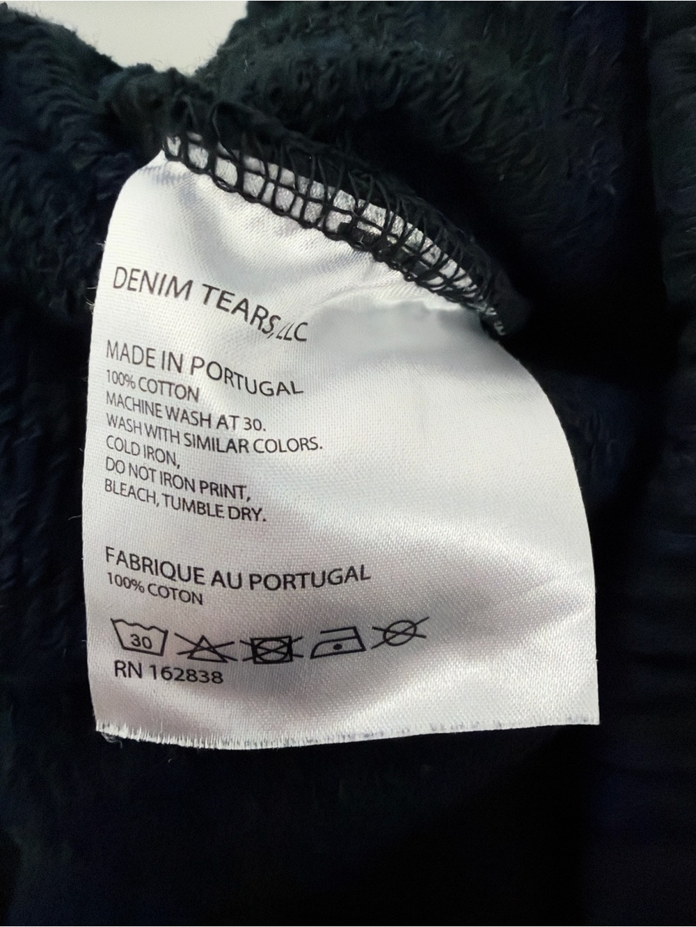 Denim Tears Black Sweatpants worn once and outgrown - Picture 6 of 6
